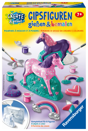 Ravensburger Gipsfiguren gießen und bemalen 28524 – Fantasy Horse – Kinder ab 7 Jahren