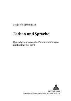 Farben und Sprache von Plominska,  Malgorzata