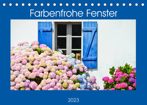 Farbenfrohe Fenster (Tischkalender 2023 DIN A5 quer) von Schmidt,  Brinja