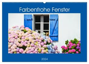 Farbenfrohe Fenster (Wandkalender 2024 DIN A2 quer), CALVENDO Monatskalender von Schmidt,  Brinja