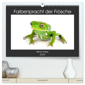 Farbenpracht der Frösche (hochwertiger Premium Wandkalender 2024 DIN A2 quer), Kunstdruck in Hochglanz von Trapp,  Benny