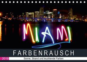 Farbenrausch in Miami Beach (Tischkalender 2019 DIN A5 quer) von CALVENDO