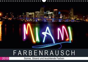 Farbenrausch in Miami Beach (Wandkalender 2019 DIN A3 quer) von CALVENDO