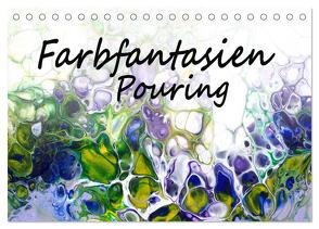 Farbfantasien – Pouring (Tischkalender 2024 DIN A5 quer), CALVENDO Monatskalender von Thomas,  Natalja