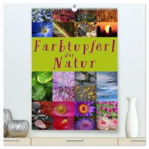 Farbtupferl der Natur (hochwertiger Premium Wandkalender 2024 DIN A2 hoch), Kunstdruck in Hochglanz von Cross,  Martina