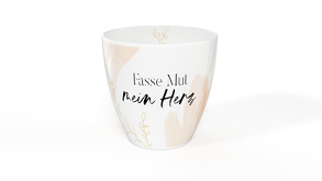 Fasse Mut, mein Herz – Tasse