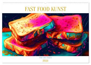 FAST FOOD KUNST (Wandkalender 2024 DIN A2 quer), CALVENDO Monatskalender von Alberts,  Tim
