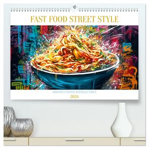 FAST FOOD STREET STYLE (hochwertiger Premium Wandkalender 2024 DIN A2 quer), Kunstdruck in Hochglanz von Alberts,  Tim