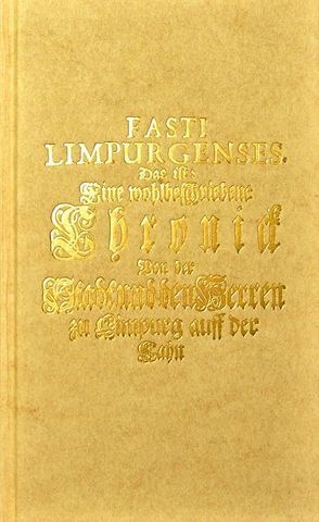 Fasti Limpurgenses 1336-1398 von Jentzmik,  Peter