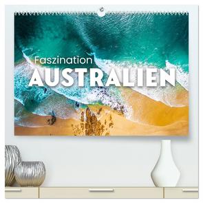 Faszination Australien – Impressionen vom Land Down Under (hochwertiger Premium Wandkalender 2024 DIN A2 quer), Kunstdruck in Hochglanz von Monkey,  Happy