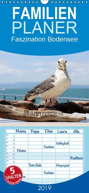 Faszination Bodensee – Familienplaner hoch (Wandkalender 2019 , 21 cm x 45 cm, hoch) von Raab,  Karsten-Thilo