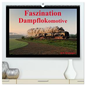 Faszination Dampflokomotive (hochwertiger Premium Wandkalender 2024 DIN A2 quer), Kunstdruck in Hochglanz von Reschinger,  HP