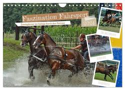 Faszination Fahrsport – Zweispänner im Galopp durch den Parcour (Wandkalender 2024 DIN A4 quer), CALVENDO Monatskalender von Kleemann,  Claudia