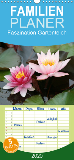 Faszination Gartenteich – Familienplaner hoch (Wandkalender 2020 , 21 cm x 45 cm, hoch) von Rickert,  Reinhard