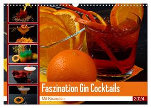 Faszination Gin Cocktails (Wandkalender 2024 DIN A3 quer), CALVENDO Monatskalender von Bildergalerie - Babett Paul,  Babetts