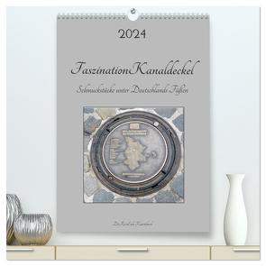 Faszination Kanaldeckel (hochwertiger Premium Wandkalender 2024 DIN A2 hoch), Kunstdruck in Hochglanz von DieReiseEule,  DieReiseEule