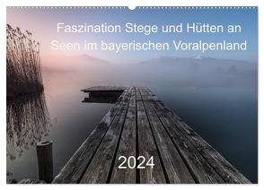 Faszination Stege und Hütten an Seen im bayerischen Voralpenland (Wandkalender 2024 DIN A2 quer), CALVENDO Monatskalender von Pauli & Tom Meier,  Nina