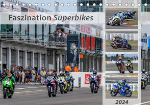 Faszination Superbikes (Tischkalender 2024 DIN A5 quer), CALVENDO Monatskalender von Wilczek & Michael Schweinle,  Dieter