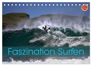 Faszination Surfen (Tischkalender 2024 DIN A5 quer), CALVENDO Monatskalender von Cross,  Martina