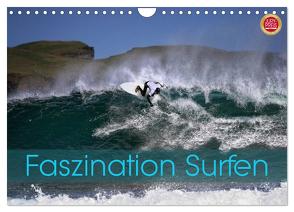 Faszination Surfen (Wandkalender 2024 DIN A4 quer), CALVENDO Monatskalender von Cross,  Martina