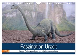 Faszination Urzeit – wenn Spielzeugdinos zum Leben erwachen (Wandkalender 2024 DIN A4 quer), CALVENDO Monatskalender von Bartruff,  Thomas