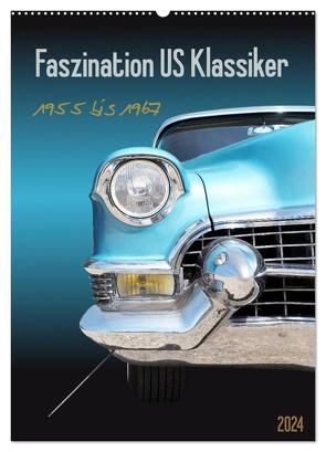 Faszination US Klassiker 1955 bis 1967 (Wandkalender 2024 DIN A2 hoch), CALVENDO Monatskalender von Gube,  Beate