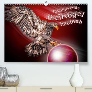 Faszinierende Greifvögel hautnah (Premium, hochwertiger DIN A2 Wandkalender 2021, Kunstdruck in Hochglanz) von Gödecke,  Dieter