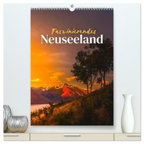 Faszinierendes Neuseeland (hochwertiger Premium Wandkalender 2024 DIN A2 hoch), Kunstdruck in Hochglanz von SF,  SF