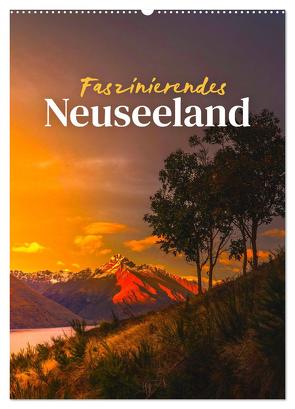 Faszinierendes Neuseeland (Wandkalender 2024 DIN A2 hoch), CALVENDO Monatskalender von SF,  SF