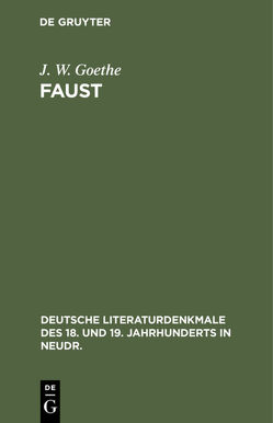 Faust von Goethe,  J. W.