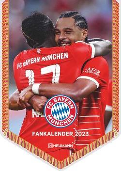 FC Bayern München 2023 – Mini-Bannerkalender – Fan-Kalender – Fußball-Kalender – 21×29,7 – Sport