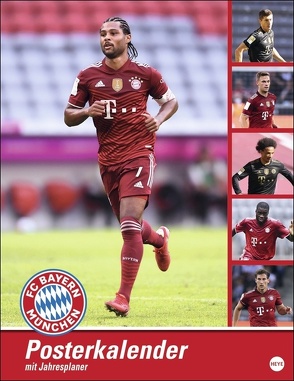 FC Bayern München Posterkalender. Wandkalender 2023 Großformat mit den besten Spielerfotos des FC Bayern. Toller Wandkalender XXL für Fußballfans.34×46 cm von Heye