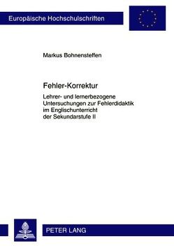 Fehler-Korrektur von Bohnensteffen,  Markus