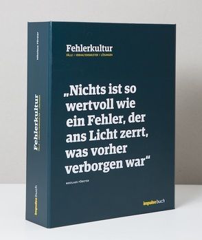 Fehlerkultur von Förster,  Nikolaus