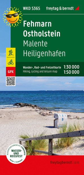 Fehmarn – Ostholstein, Wander-, Rad- und Freizeitkarte 1:30.000, freytag & berndt, WKD 5365