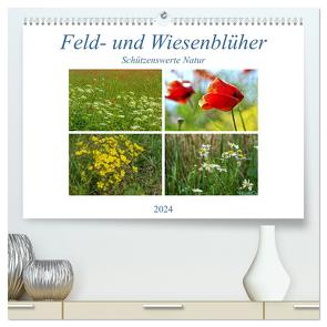 Feld- und Wiesenblüher Schützenswerte Natur (hochwertiger Premium Wandkalender 2024 DIN A2 quer), Kunstdruck in Hochglanz von Marten,  Martina