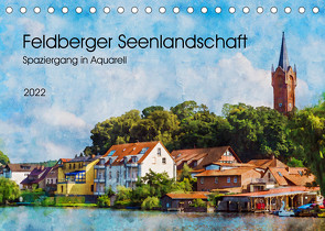 Feldberger Seenlandschaft – Spaziergang in Aquarell (Tischkalender 2022 DIN A5 quer) von Waurick,  Kerstin