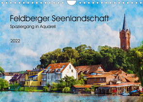 Feldberger Seenlandschaft – Spaziergang in Aquarell (Wandkalender 2022 DIN A4 quer) von Waurick,  Kerstin