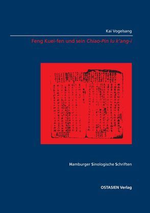 Feng Kuei-Fen und sein Chiao-Pin lu k’ang-i von Vogelsang,  Kai