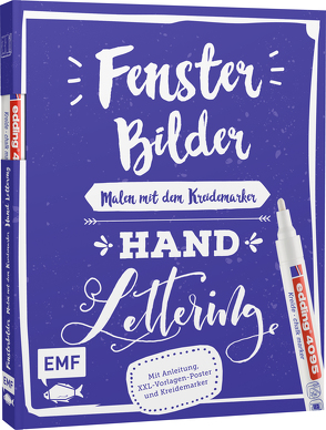 Vorlagenmappe Fensterbilder malen mit dem Kreidemarker – Handlettering