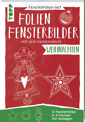 Fensterfolien-Set – Folien-Fensterbilder mit dem Kreidemarker – Weihnachten von frechverlag, Pedevilla,  Pia