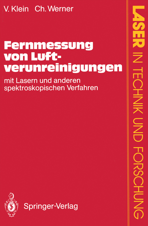 Fernmessung von Luftverunreinigungen von Klein,  Volker, Werner,  Christian