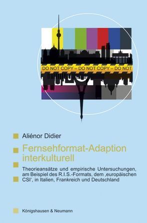 Fernsehformat-Adaption interkulturell von Didier,  Aliénor