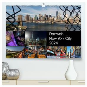 Fernweh New York City (hochwertiger Premium Wandkalender 2024 DIN A2 quer), Kunstdruck in Hochglanz von Krause,  Kurt