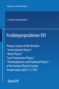 Festkörperprobleme 16 von Treusch,  J.