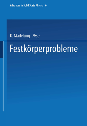 Festkörperprobleme von Madelung,  O.