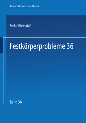 Festkörperprobleme 37 von Helbig,  R.