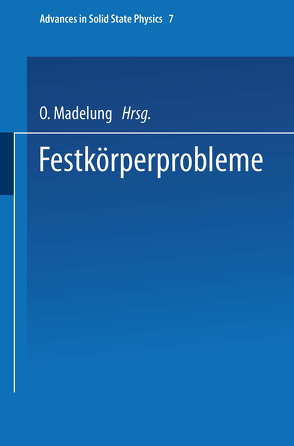 Festkörperprobleme von Madelung,  O.