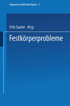Festkörperprobleme von Sauter,  F.