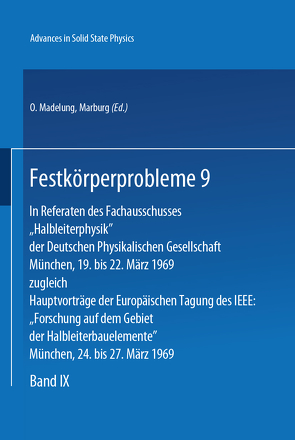 Festkörperprobleme 9 von Madelung,  O.